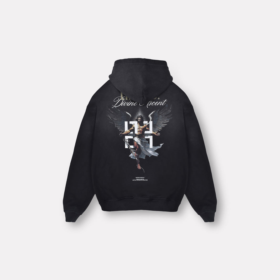 LIMITED. Ascent Graphic Hoodie - Stained Black