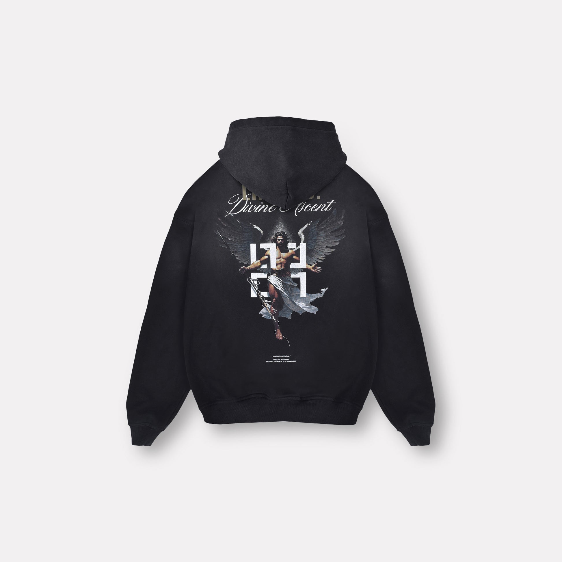 LIMITED. Ascent Graphic Hoodie - Stained Black