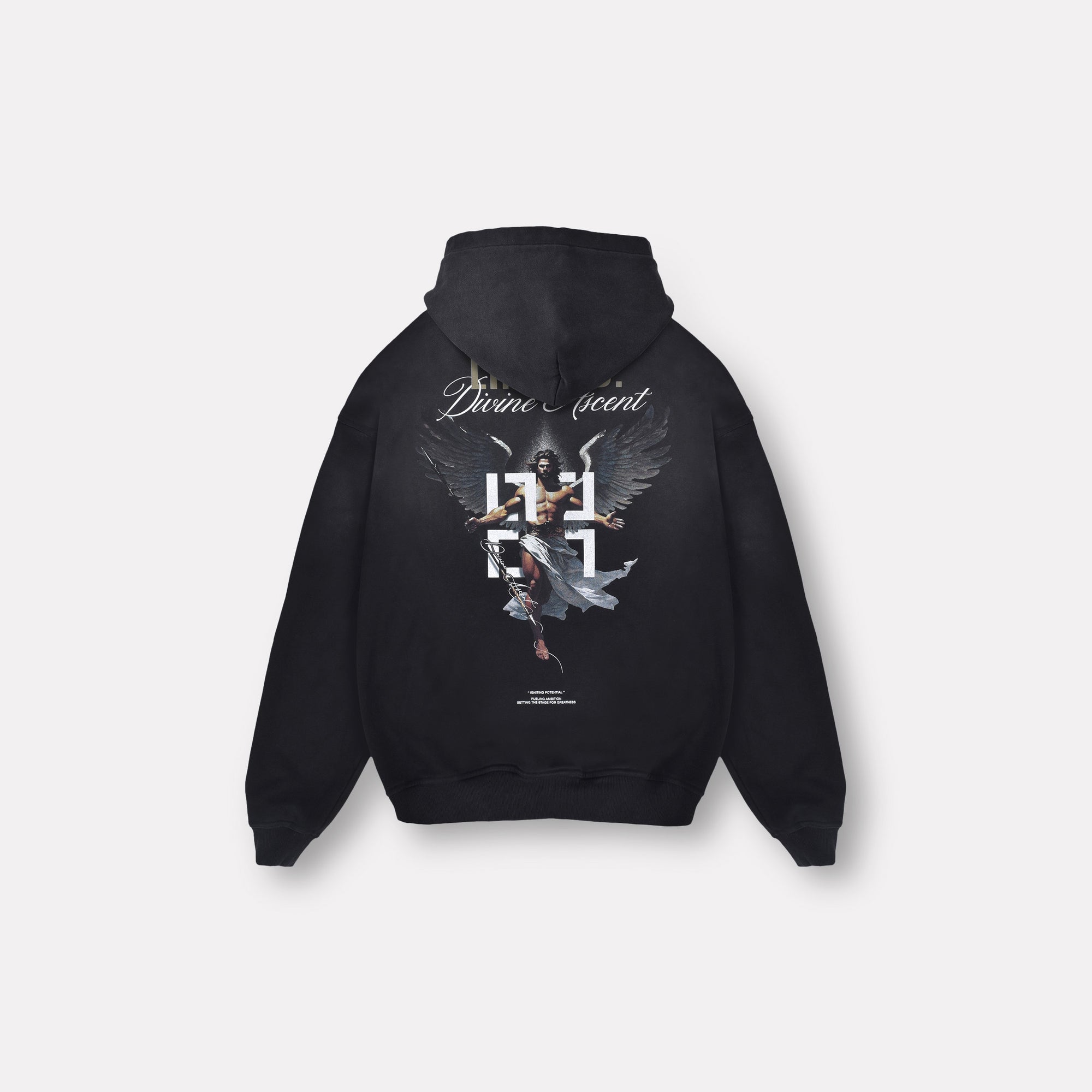 LIMITED. Ascent Graphic Hoodie - Stained Black