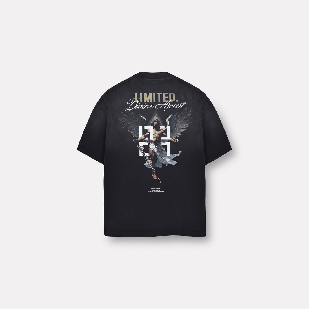 LIMITED. Ascent Graphic T-Shirt - Stained Black