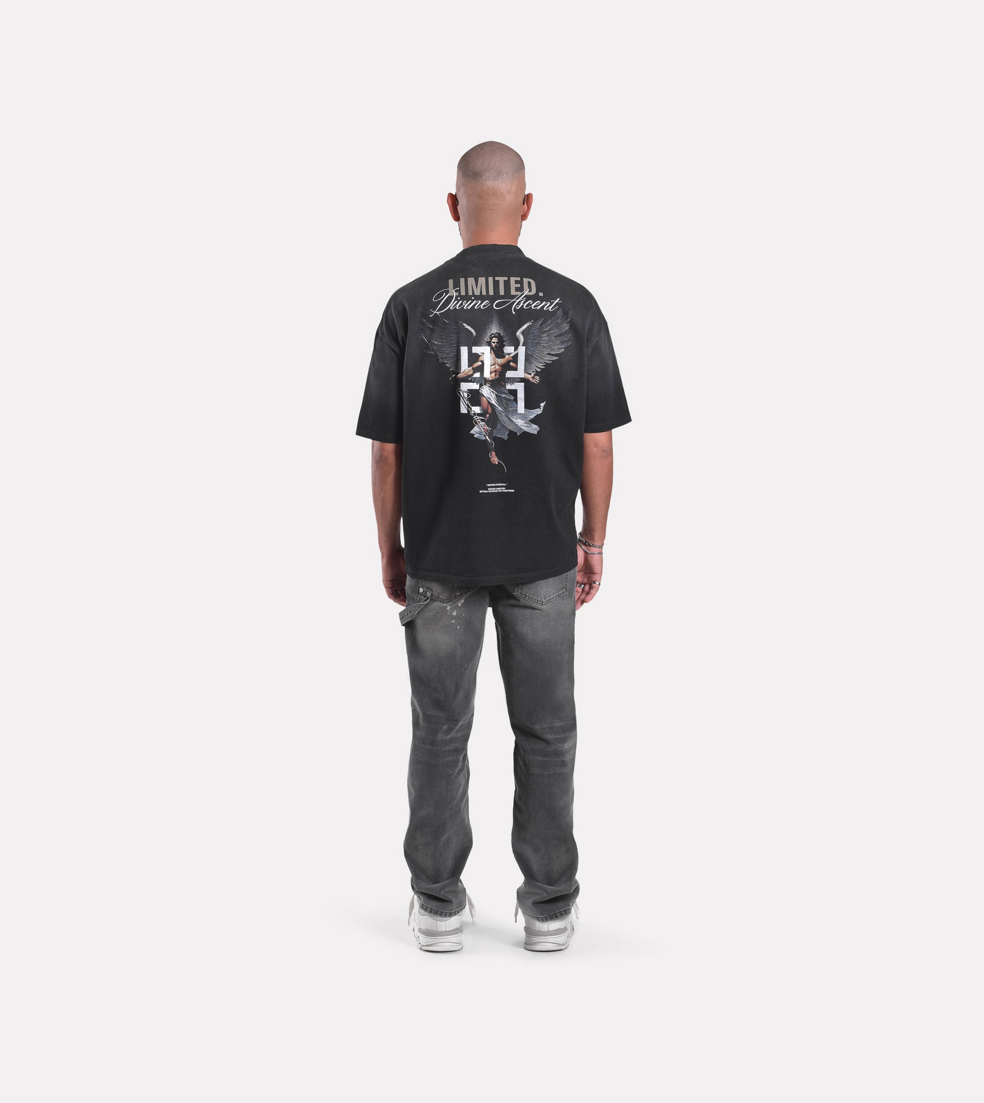 LIMITED. Ascent Graphic T-Shirt - Stained Black