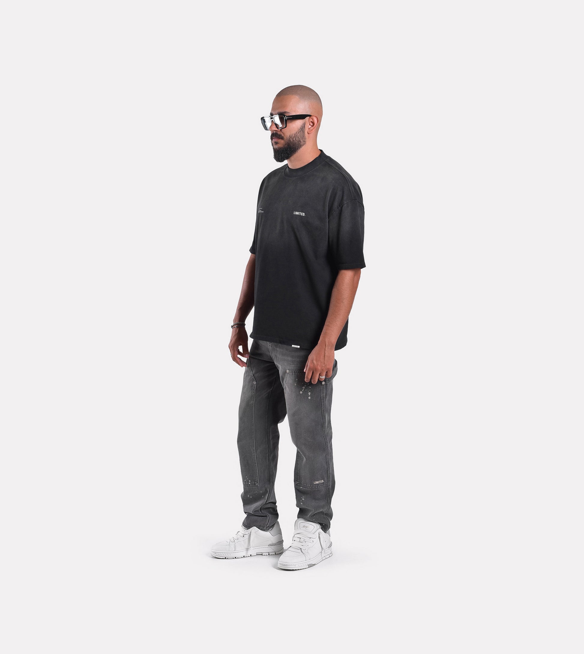LIMITED. Ascent Graphic T-Shirt - Stained Black