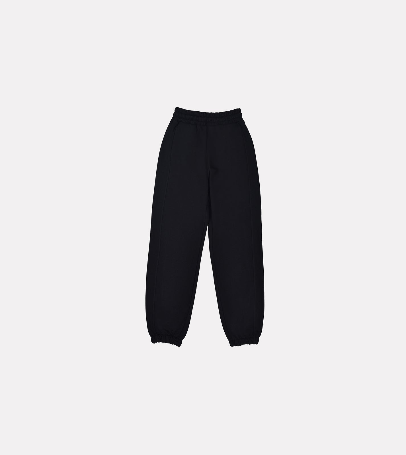 LIMITED. mens black sweatpants minimalistic back view