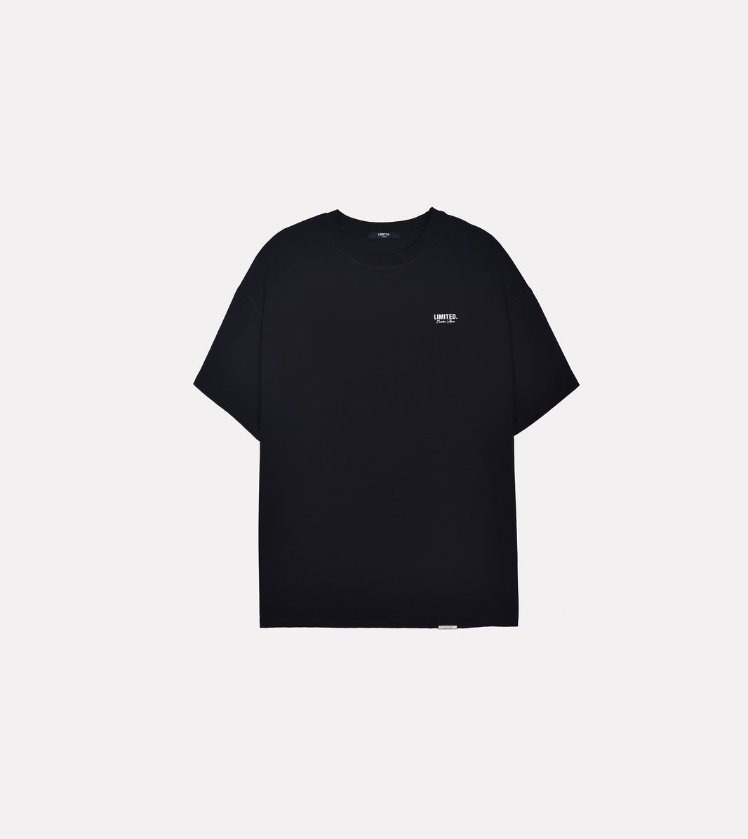LIMITED. Oversized mens t-shirt in black with white signature 'Creative House' branding on the back.