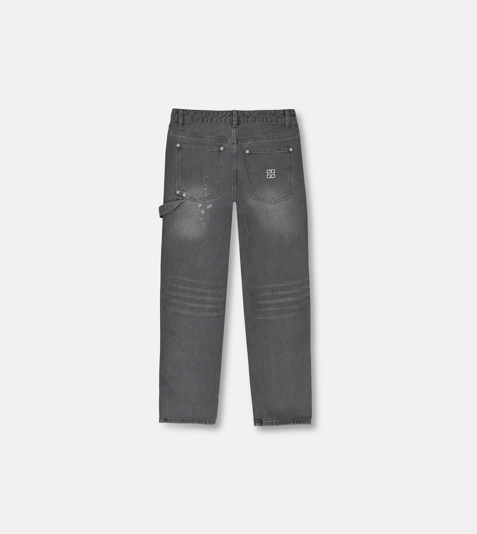 LIMITED. Infinity Carpenter Denim - Grey with Paint Splatter 