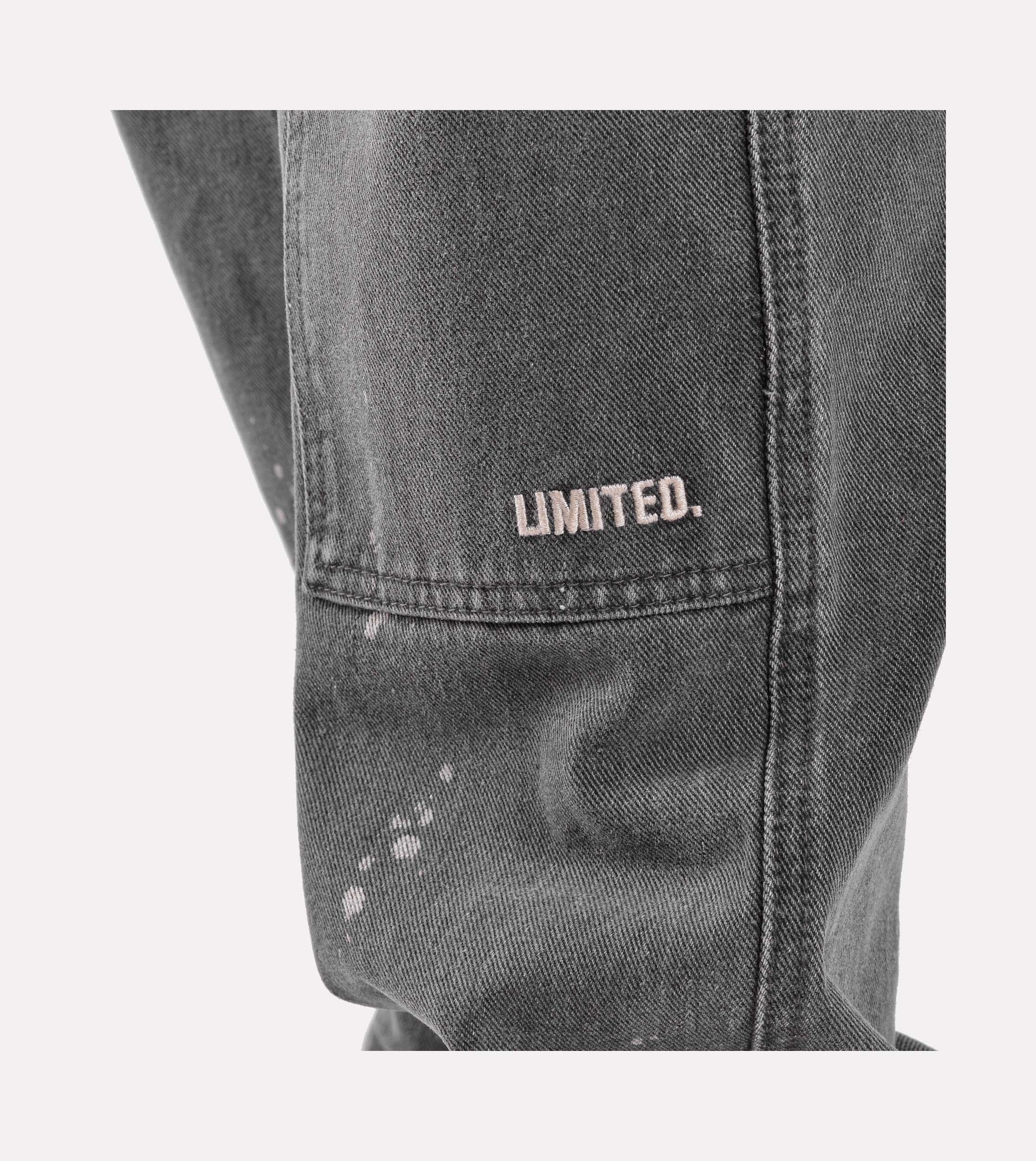 LIMITED. Infinity Carpenter Denim - Grey with Paint Splatter