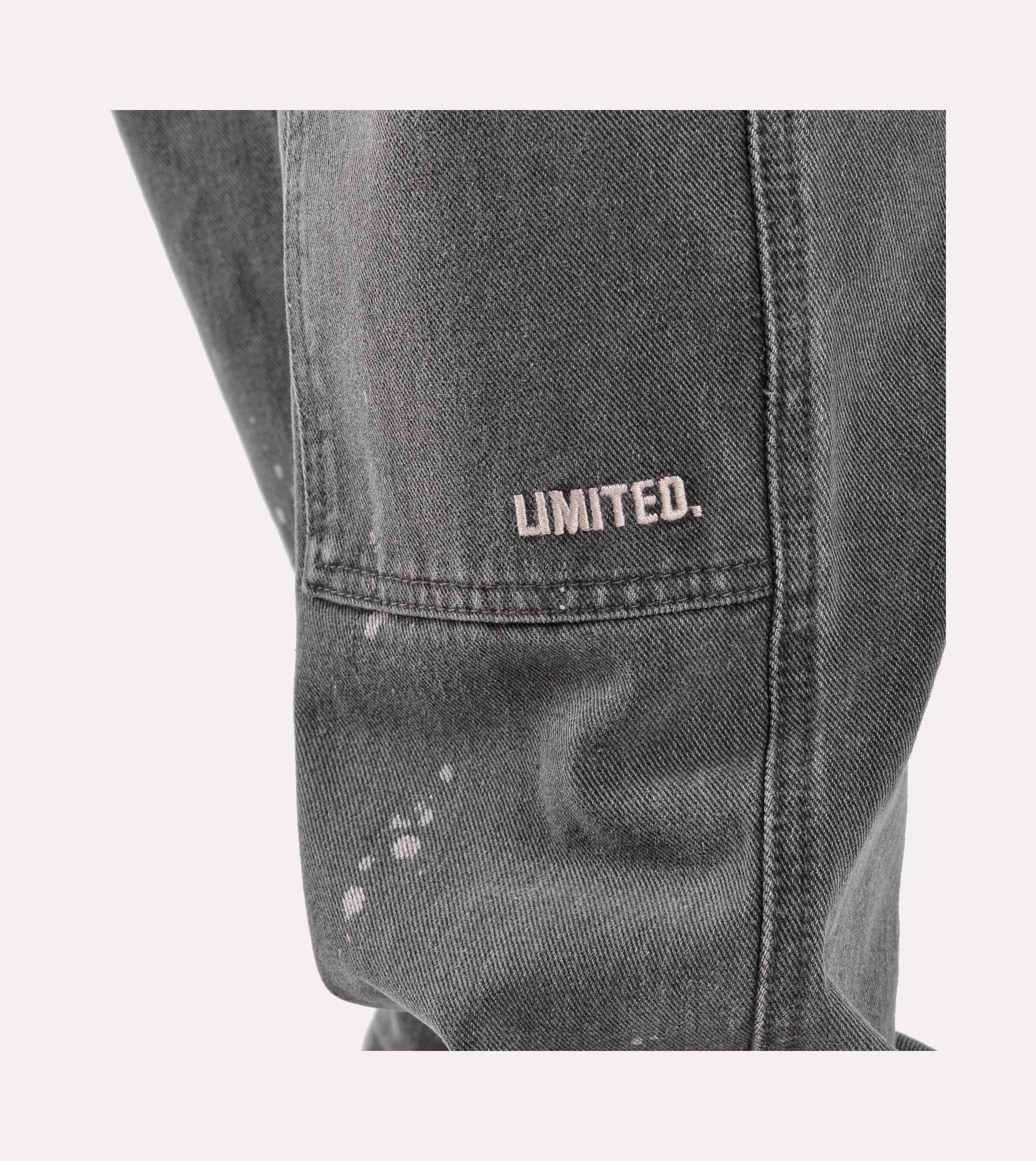 LIMITED. Infinity Carpenter Denim - Grey with Paint Splatter