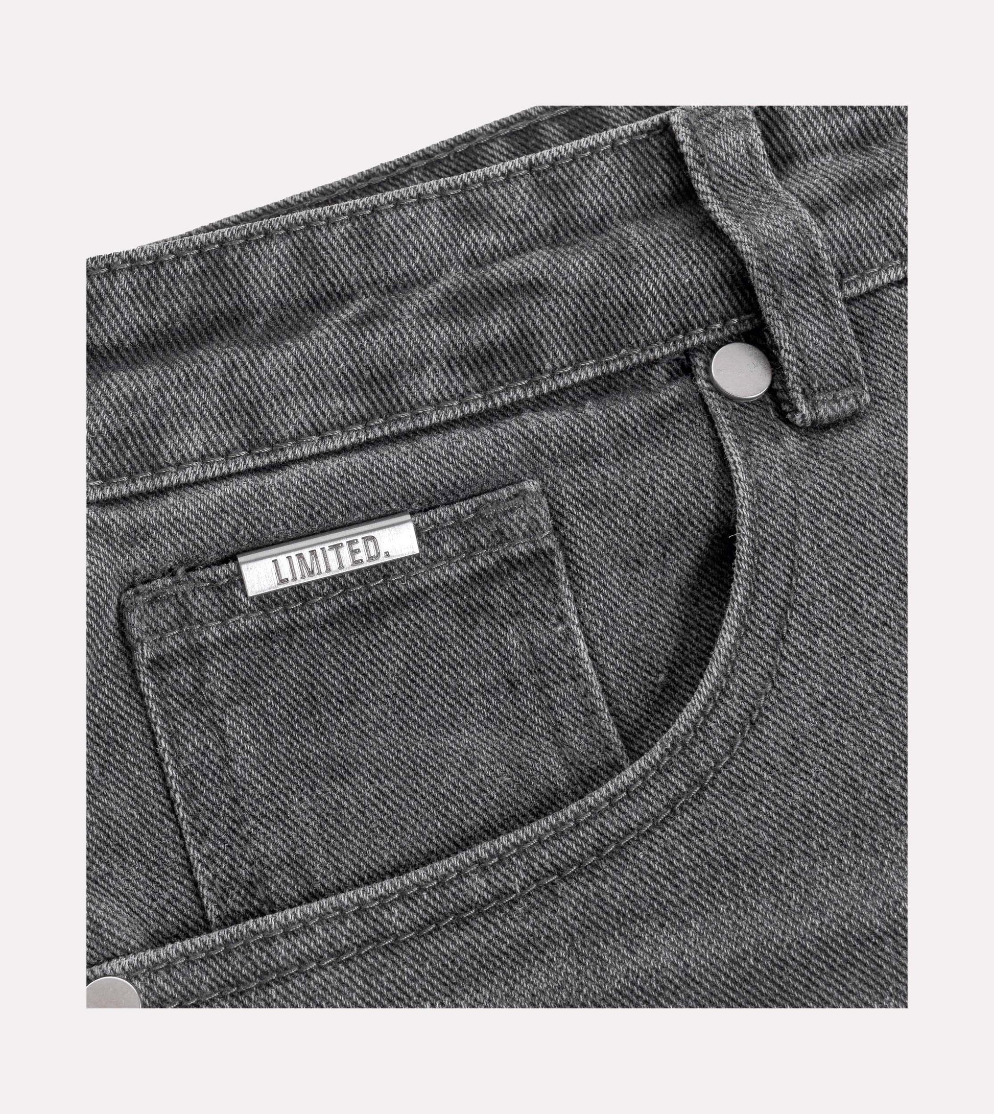 LIMITED. Infinity Carpenter Denim - Grey with Paint Splatter