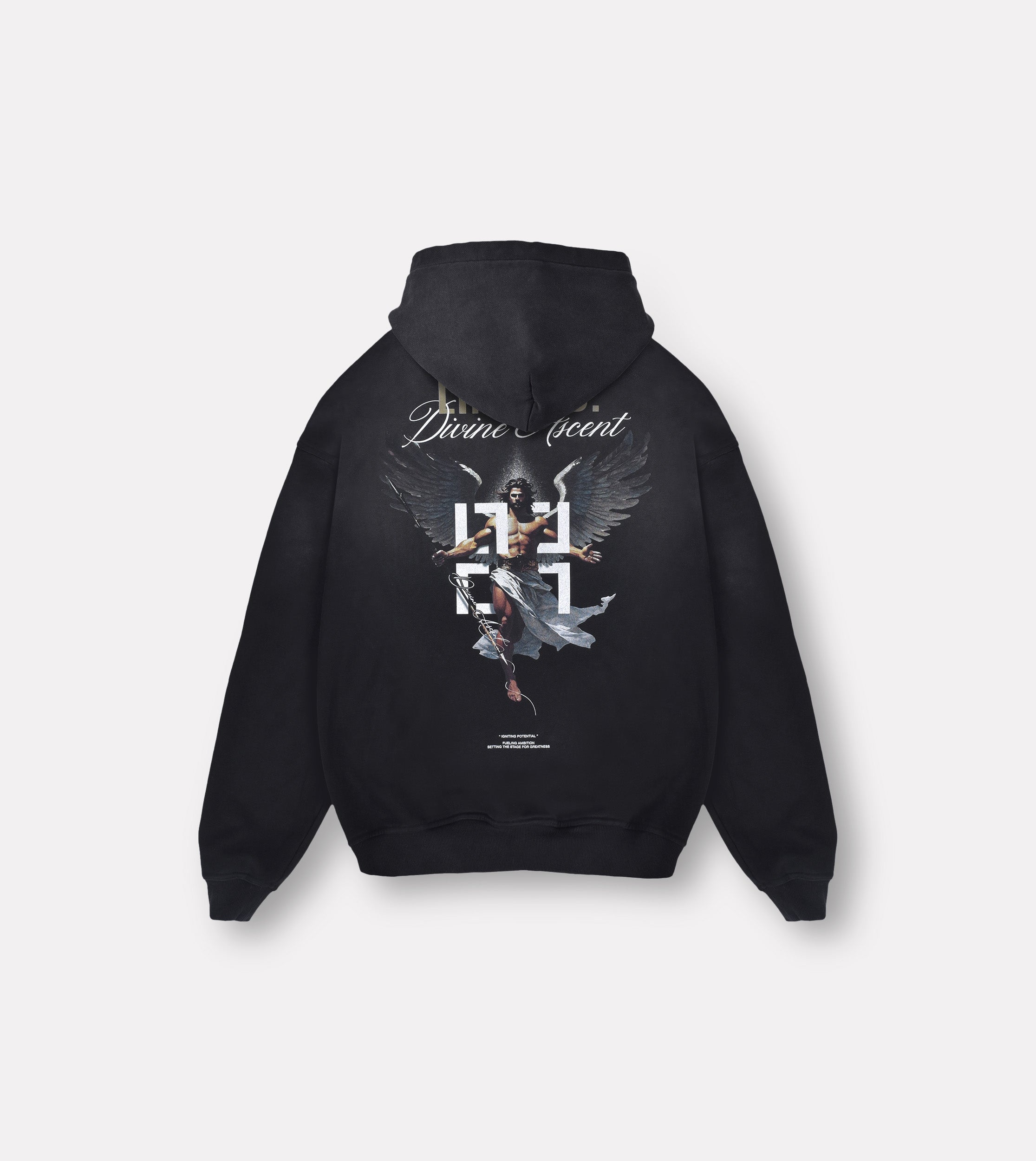 LIMITED. Ascent Graphic Hoodie - Stained Black