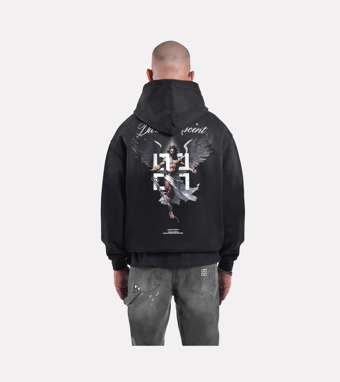 LIMITED. Ascent Graphic Hoodie - Stained Black