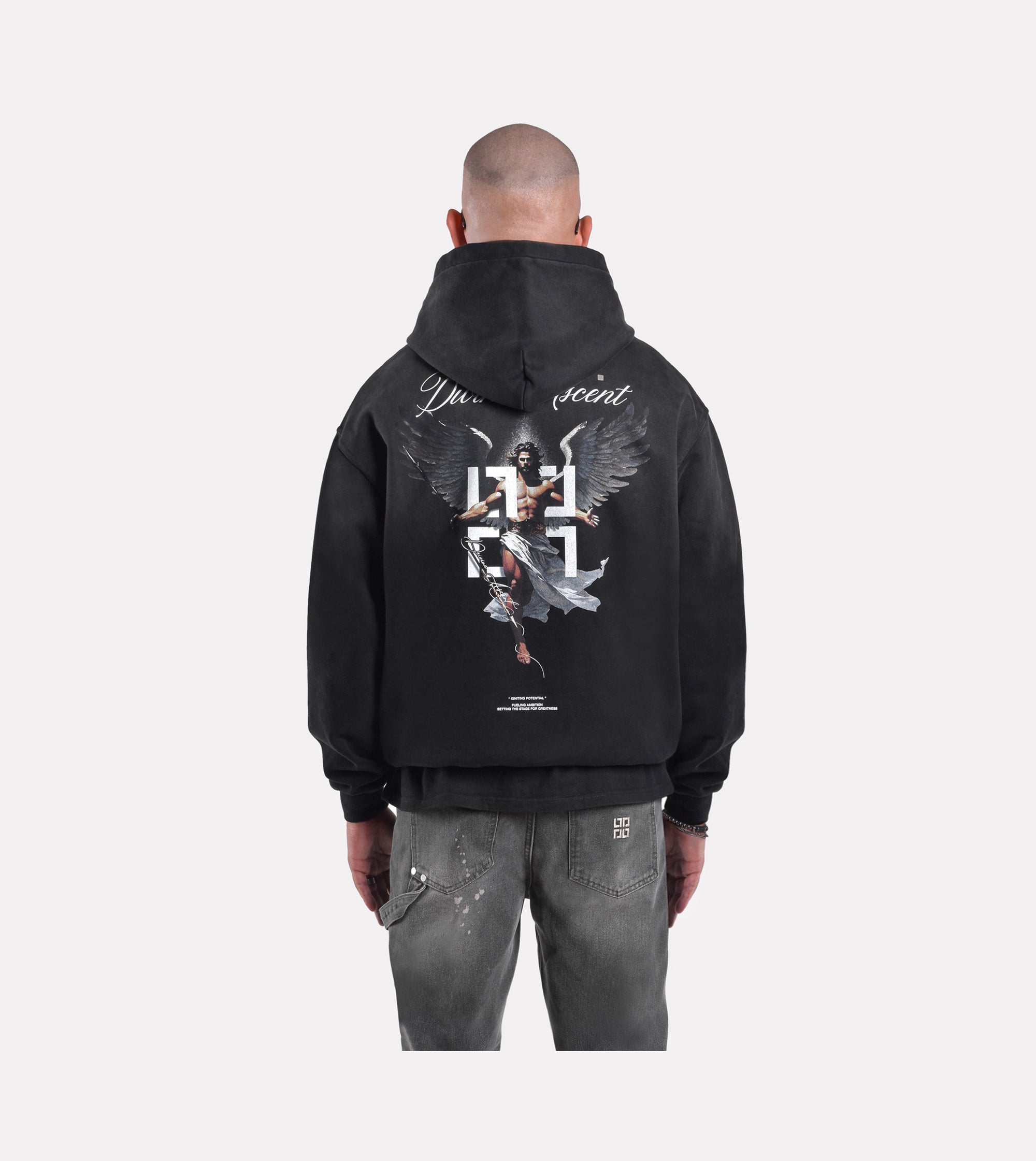 LIMITED. Ascent Graphic Hoodie - Stained Black
