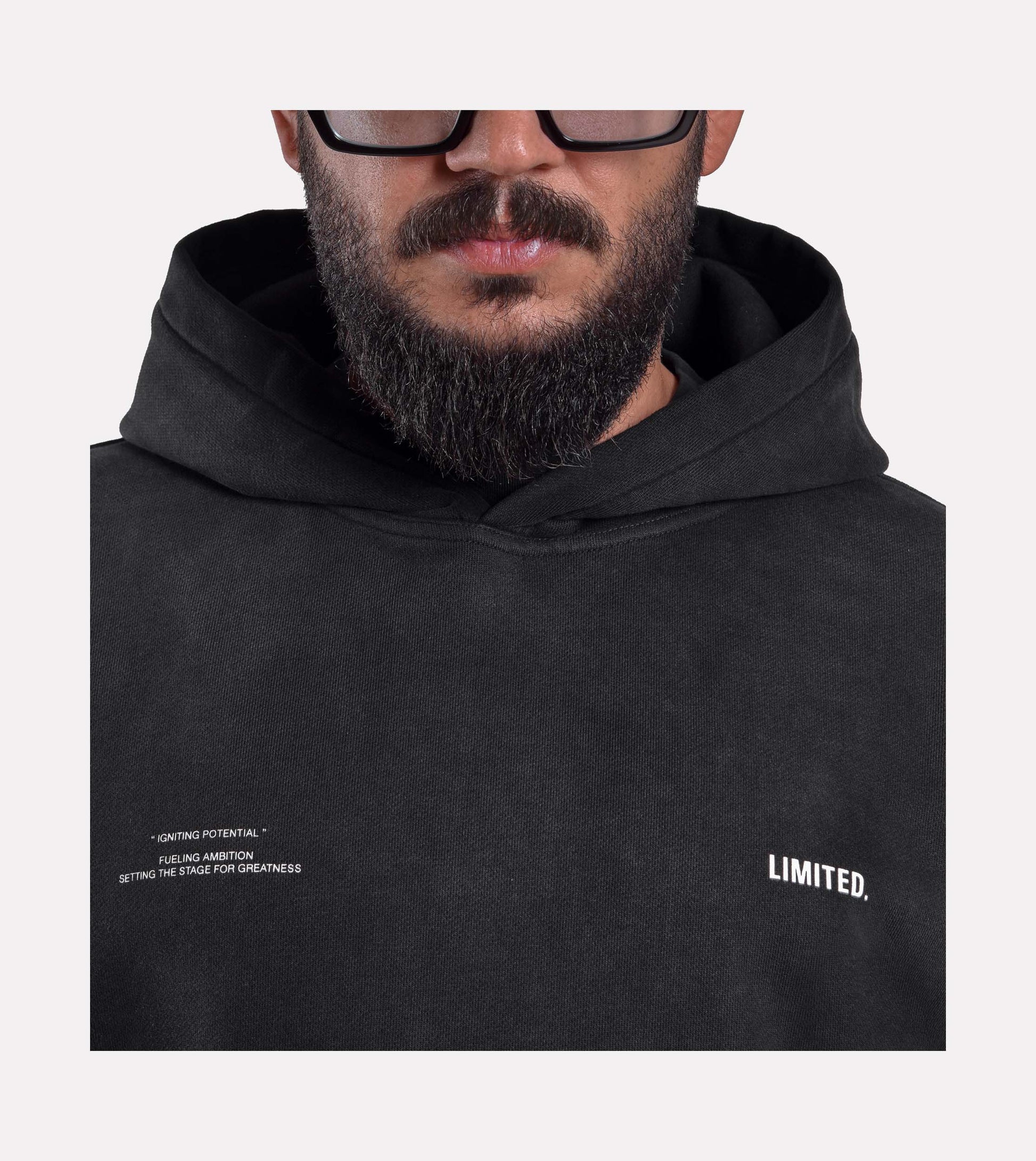 LIMITED. Ascent Graphic Hoodie - Stained Black