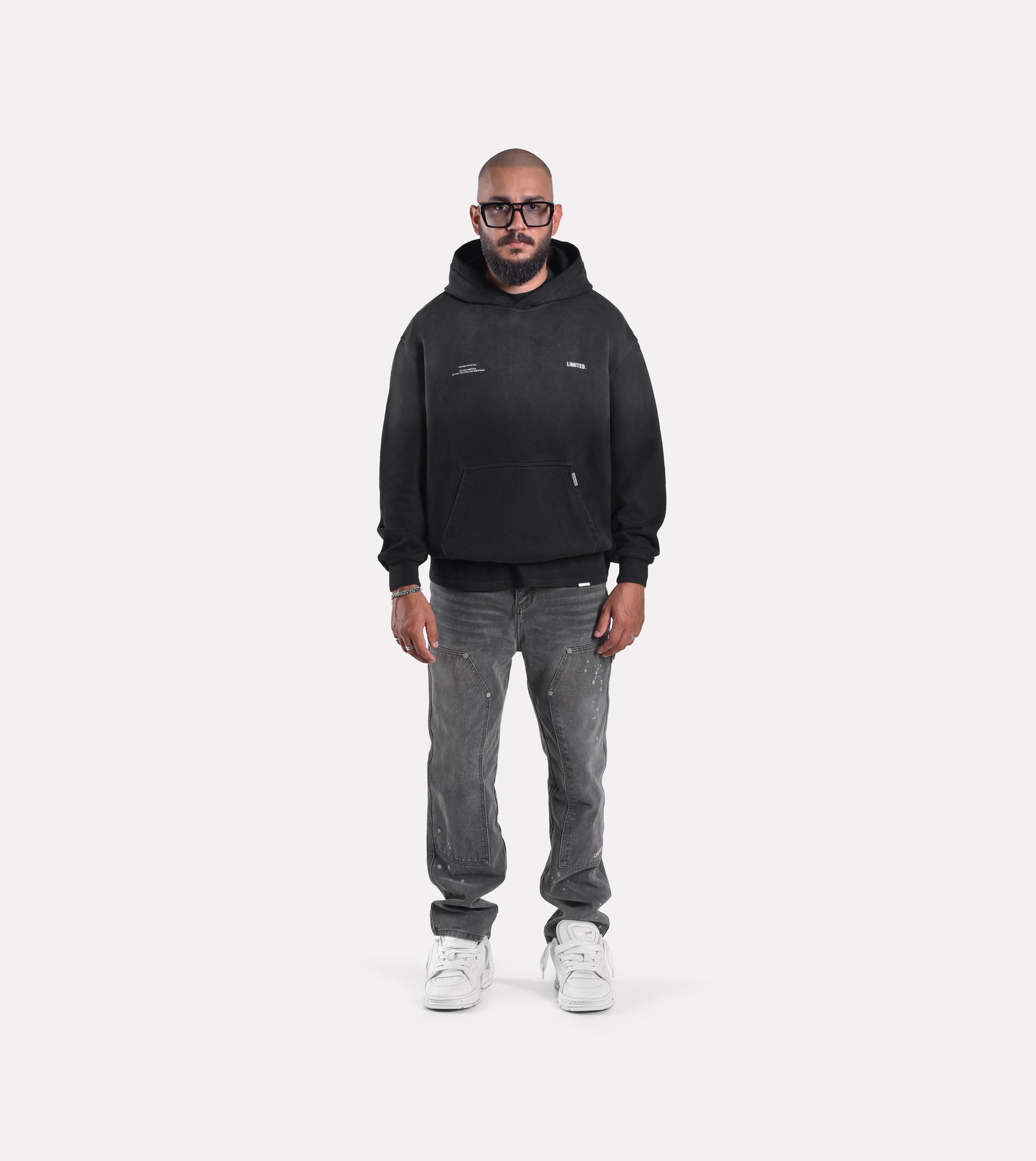 LIMITED. Ascent Graphic Hoodie - Stained Black