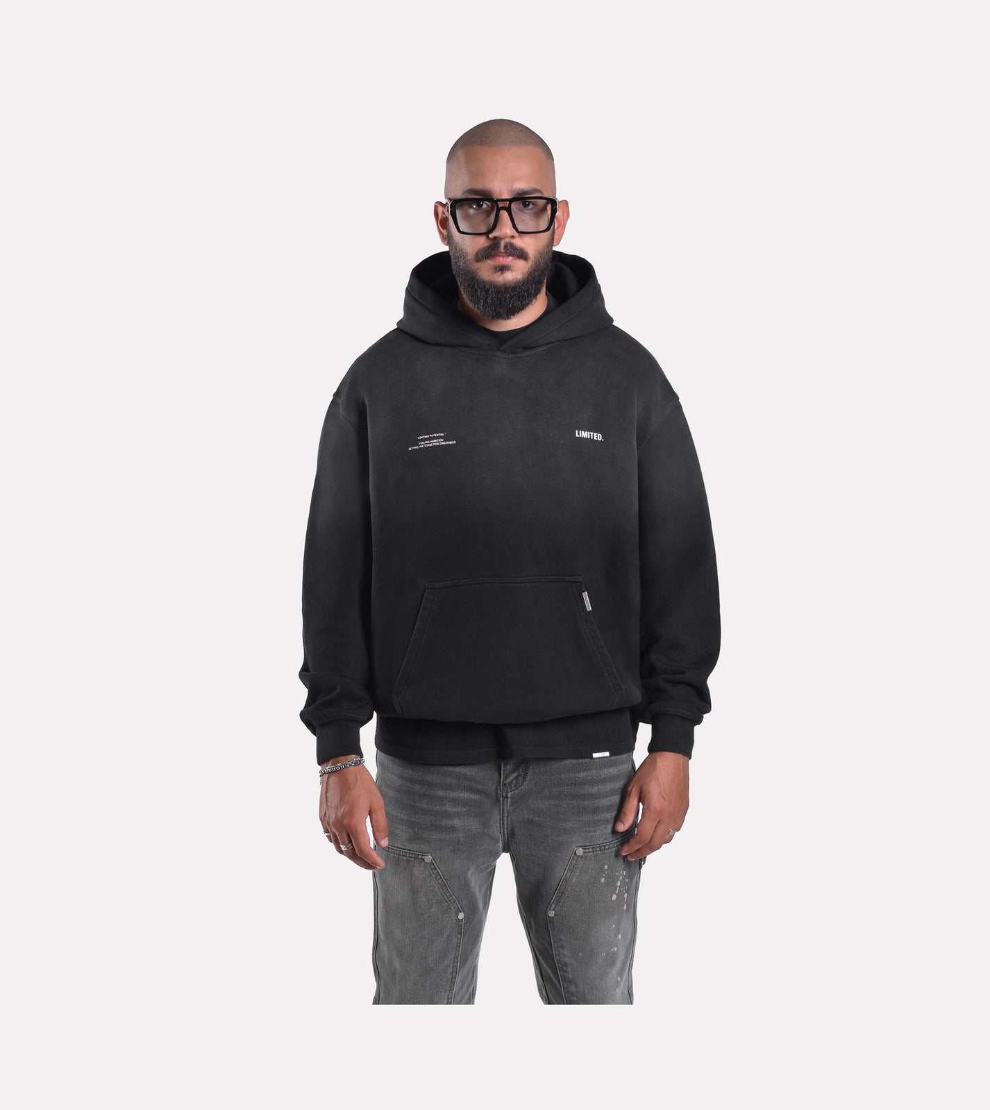 LIMITED. Ascent Graphic Hoodie - Stained Black
