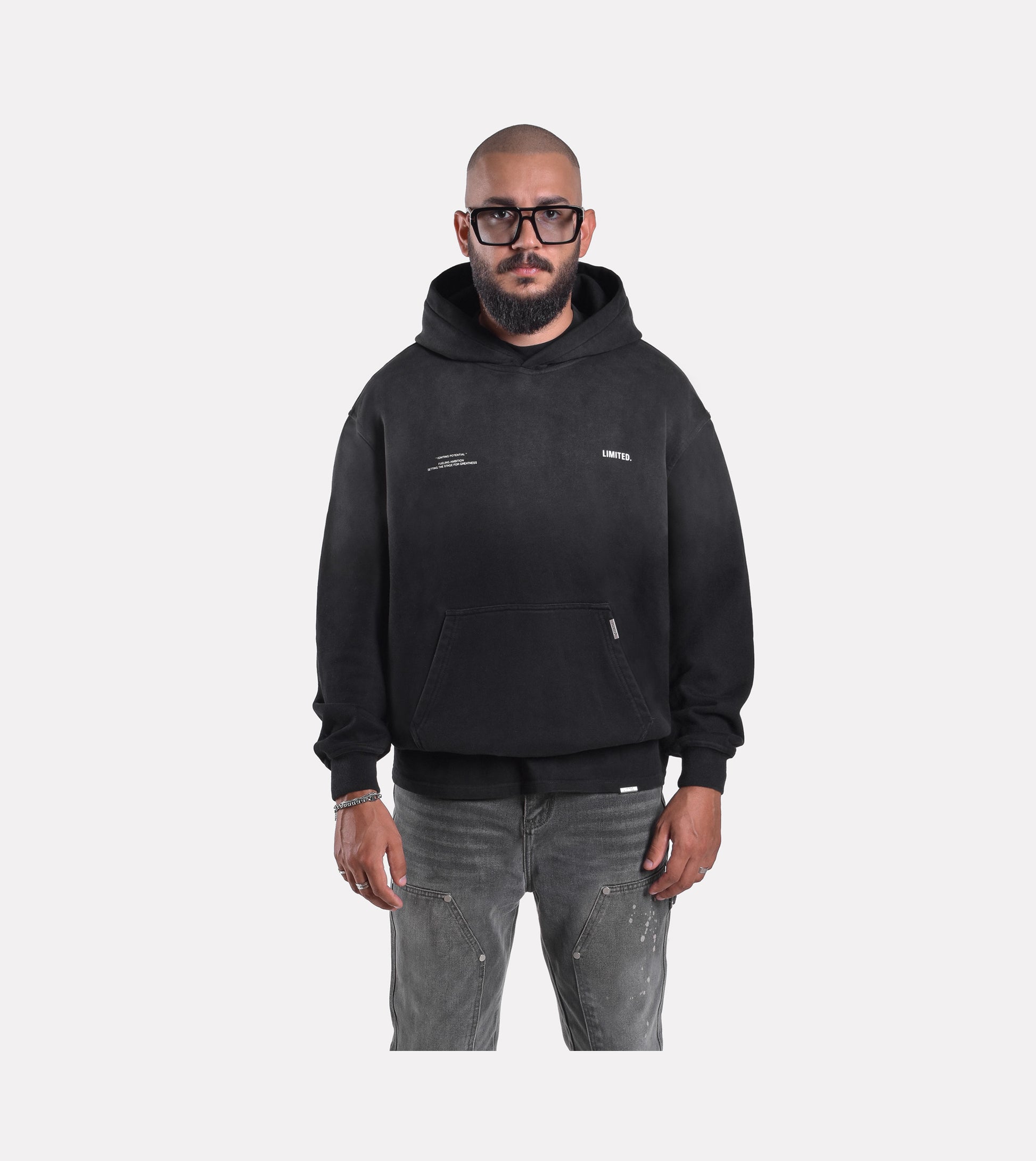 LIMITED. Ascent Graphic Hoodie - Stained Black