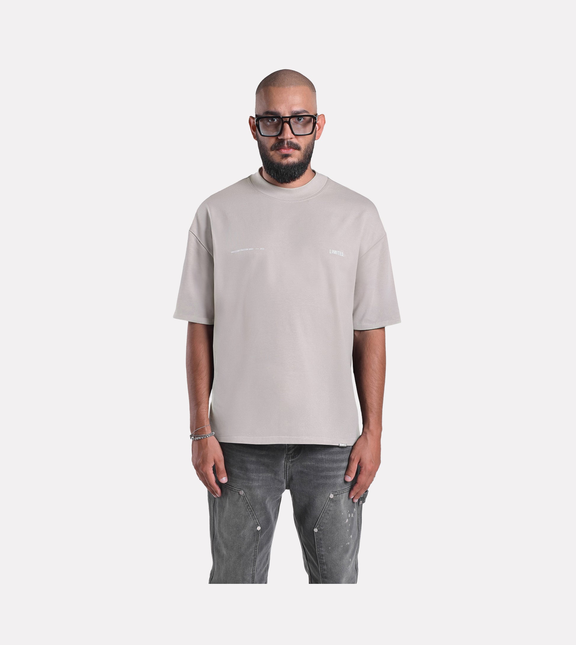 LIMITED. Under Construction T-Shirt - Sand Colour